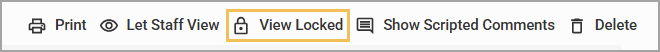 Toolbar displaying options including 'View Locked' and other document actions.